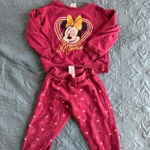 Disney Minnie Mouse Red and Gold Kids Matching Set
